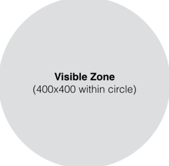 circle profile picture size