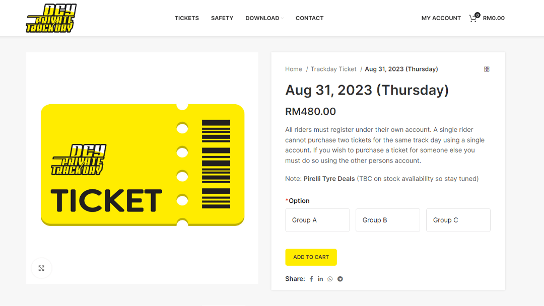 dcy booking page
